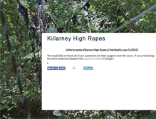 Tablet Screenshot of killarneyhighropes.com